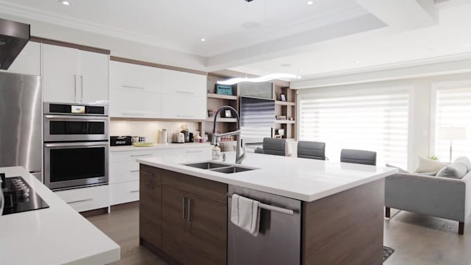 do cinematic real estate video editing ads in 24 hours