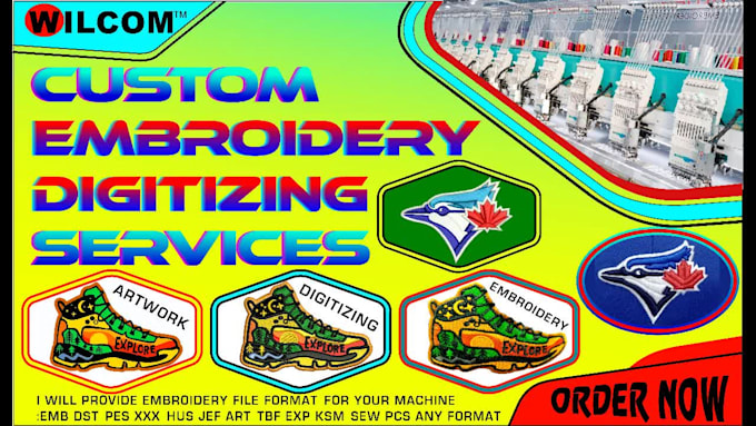 embroidery digitizing, embroidery design, digitize image for embroidery