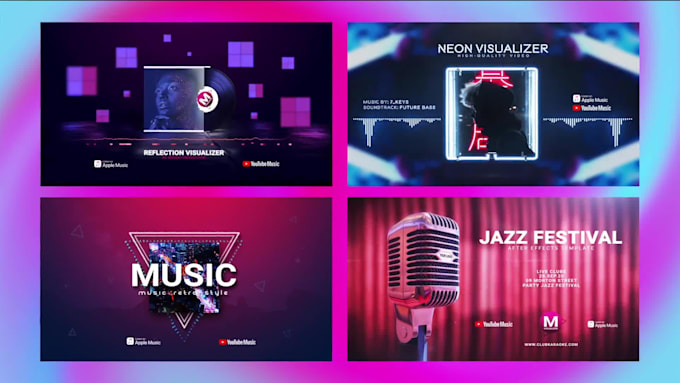 music visualizer for social media posts