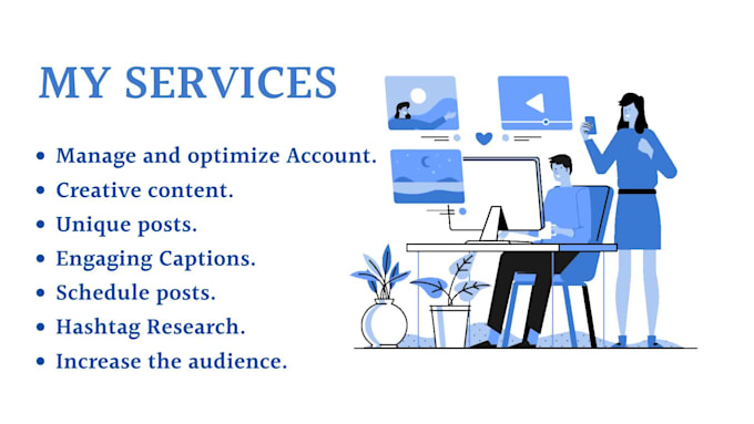 be your professional social media manager and content creator