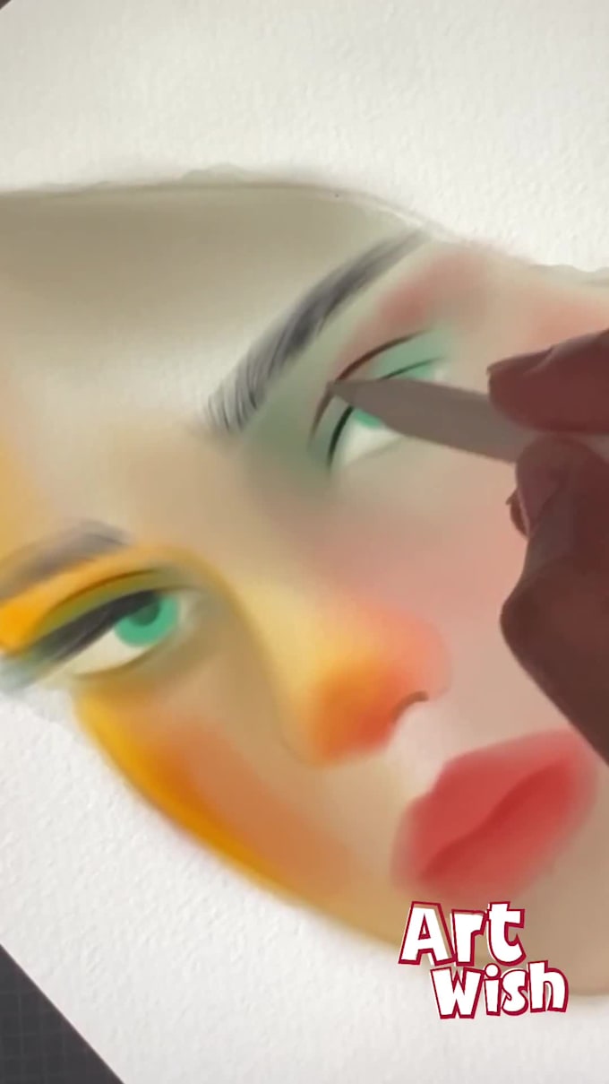 create a digital drawing character