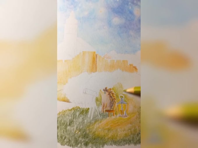 Art for Kids Hub - How To Use Watercolor Pencils To Paint A Beautiful  Sunset