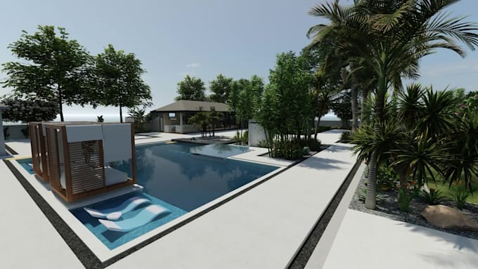 do 3d design backyard front yard design with architecture