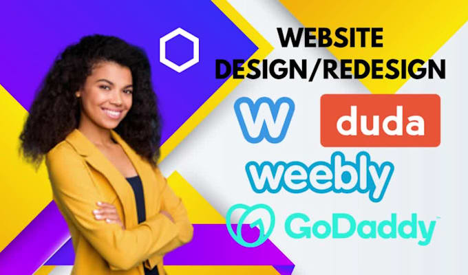 design and or redesign duda weebly or godaddy website