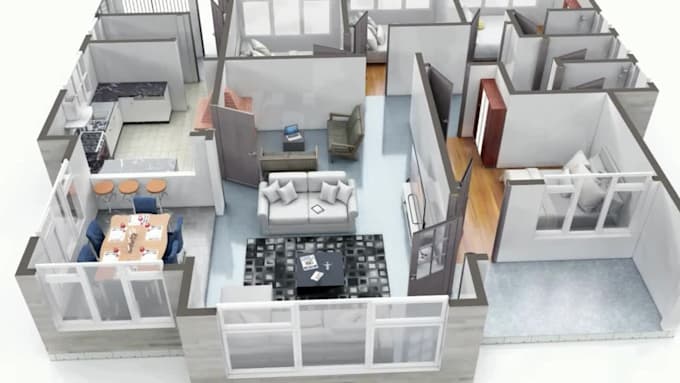 create 2d and 3d floor plans for your house