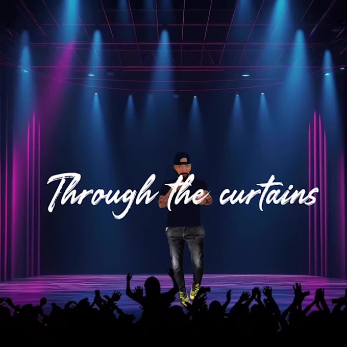 create animated lyrics music video, motion lyrics video