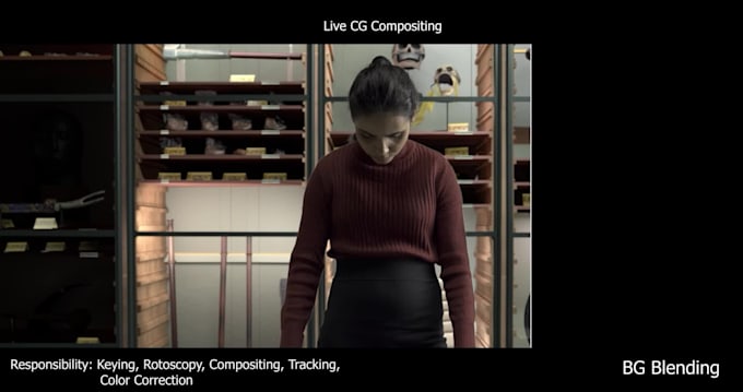 do compositing cleanup and keying