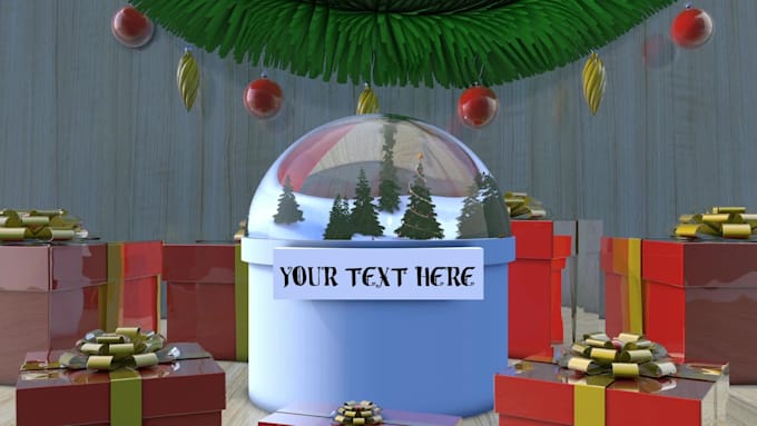 create beautiful christmas or new year greetings video