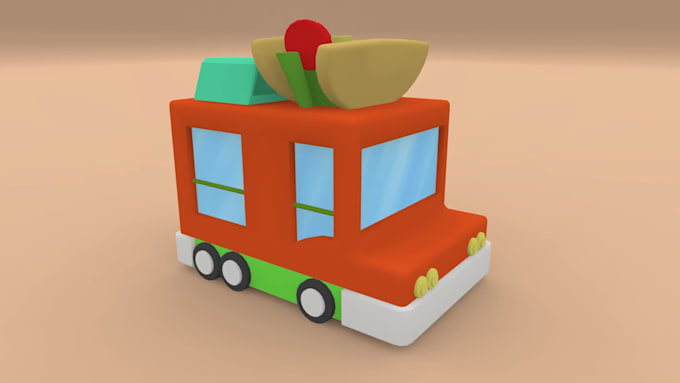 create low poly 3d models and game assets