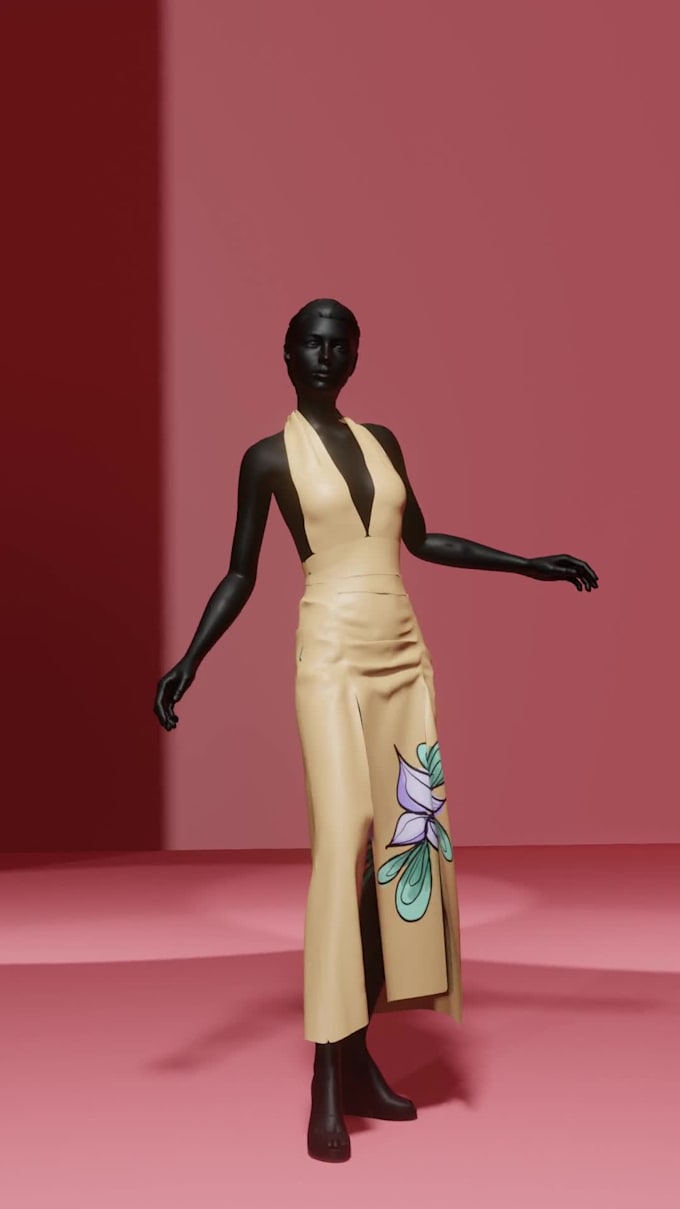 create a 3d fashion illustration for you