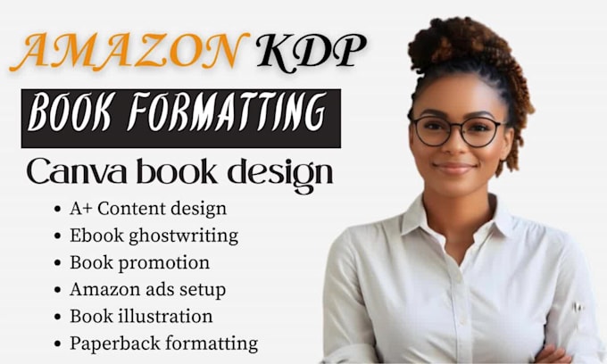 do canva book design, kindle book formatting, book publishing, virtual assistant
