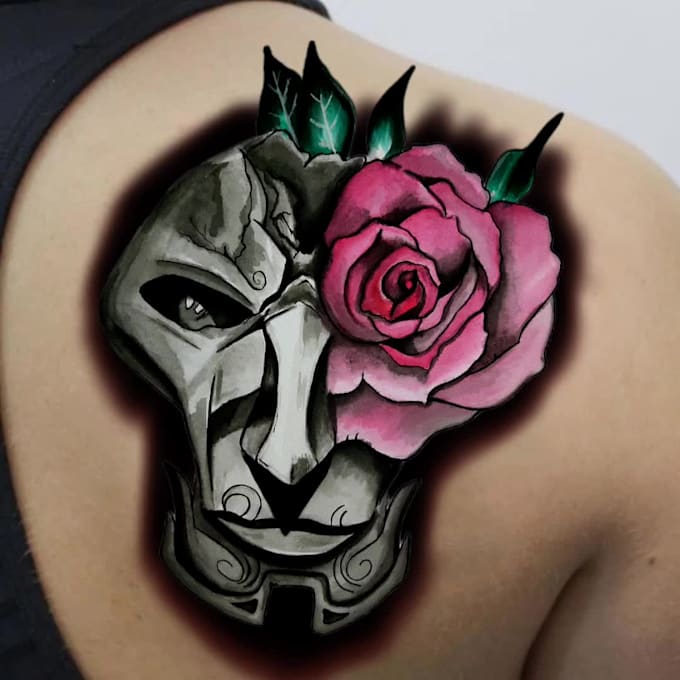 hand drawn  professional tattoo design