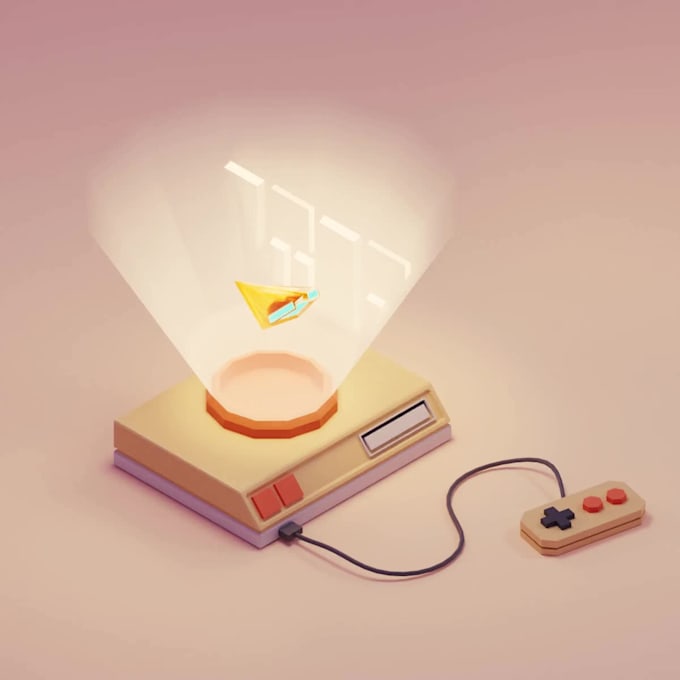 do a 3d model and rendering in blender