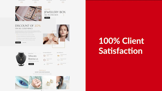 create or design wordpress ecommerce responsive website