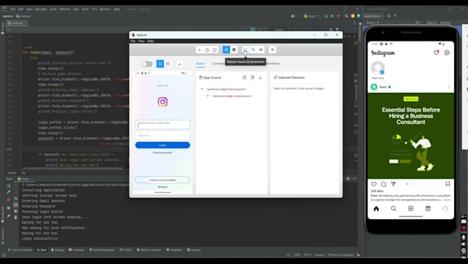 do automation testing for website, mobile apps using selenium, appium