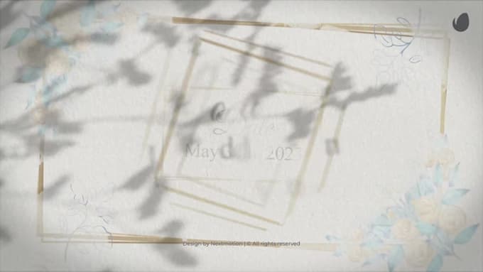 do beautiful wedding  invitation video