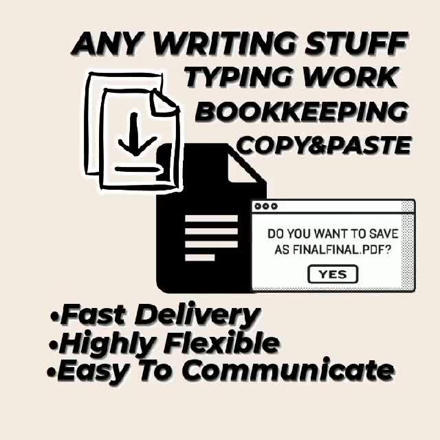 do writing stuff and web research