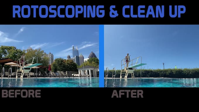 do vfx clean up, paint, object remove, matchmoving