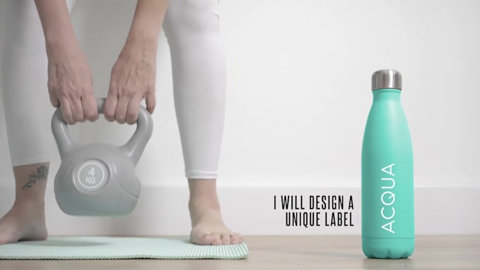create stunning water bottle labels with premium graphics