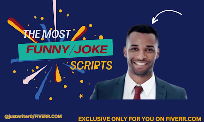 Write jokes, skits, comedy script and short film by Justwriter0