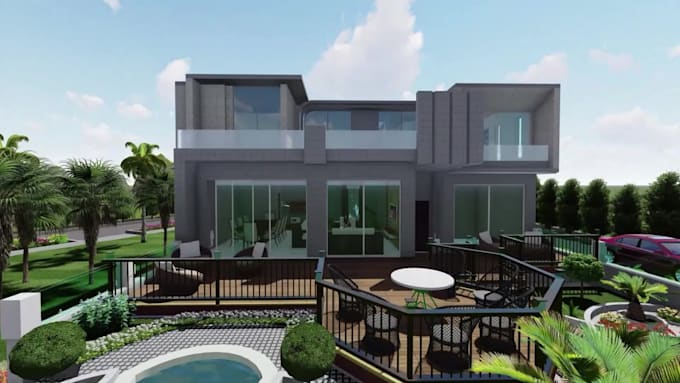 design modern landscape, garden, backyard, patio and front yard