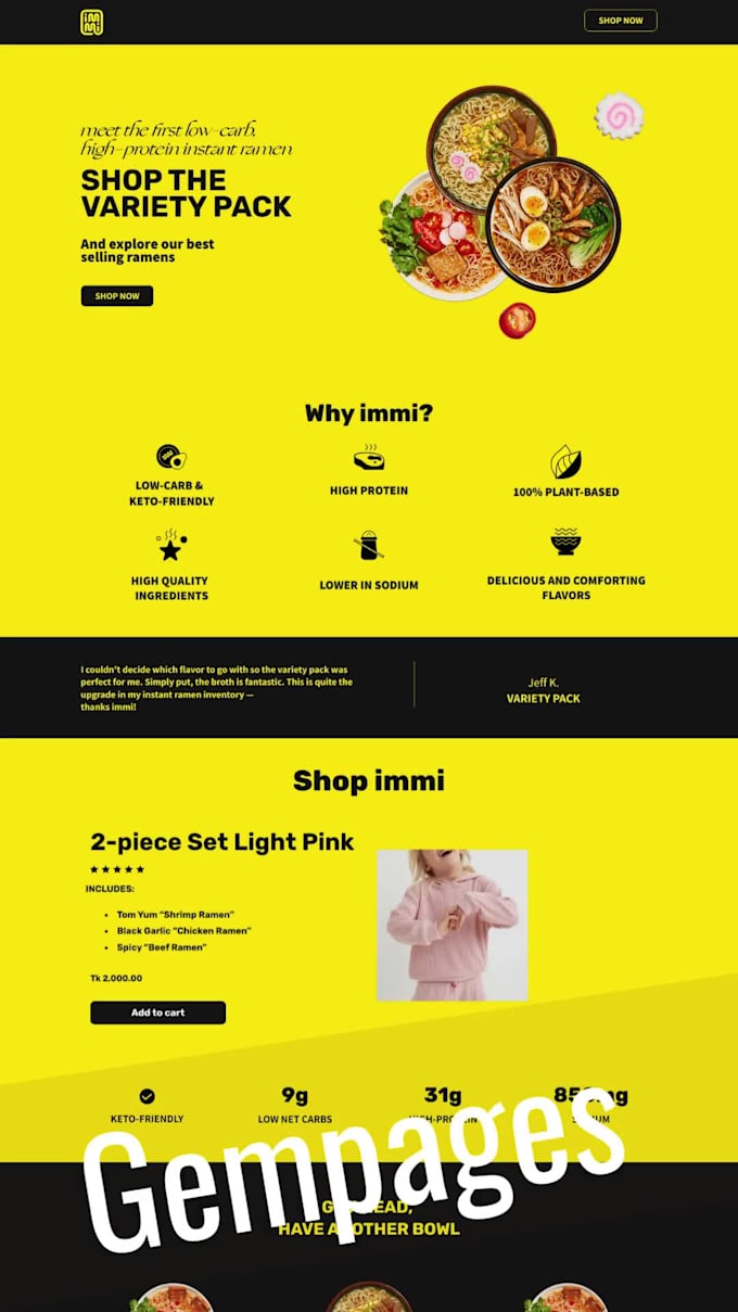design or redesign shopify landing page with pagefly