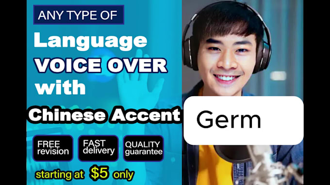 speak in any language with chinese accent