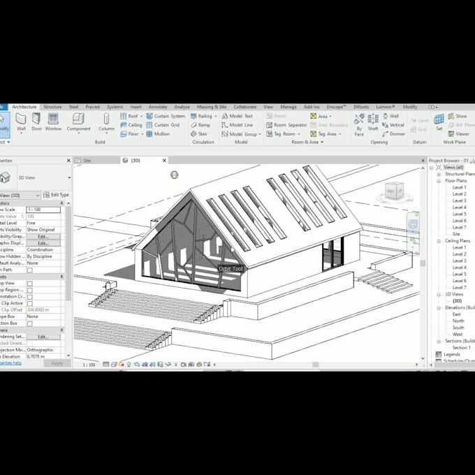 do your architectural and structural bim model with revit