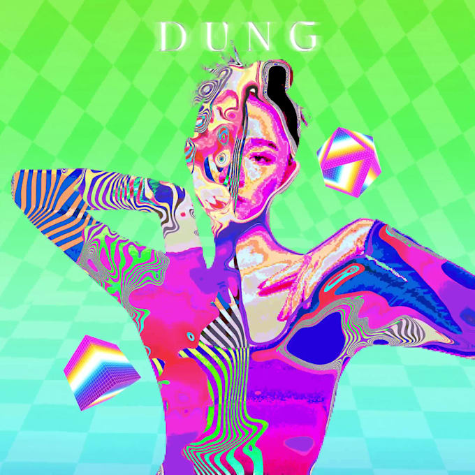 Create unique retro psychedelic album cover art by Minhnguyen004 | Fiverr