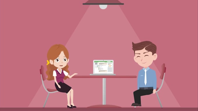 create a 2d animated video