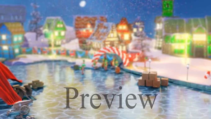 customize new christmas greetings intro video