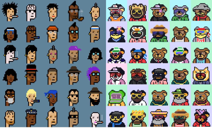 Create Pixel And Crypto Punk Nft Art Collection With Traits By Biplob K 