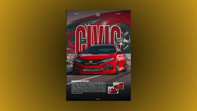 design custom car poster for your vehicle