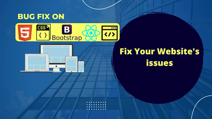 edit and fix existing website html css bootstrap tailwind issues