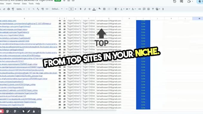 create high quality manual creation dofollow backlinks