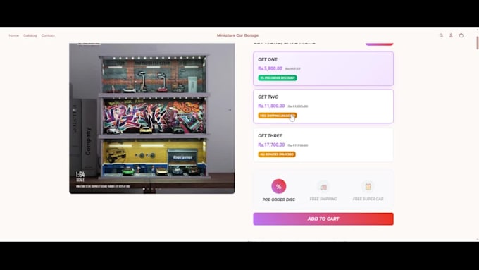 provide dynamic gift upsell functionality on shopify store