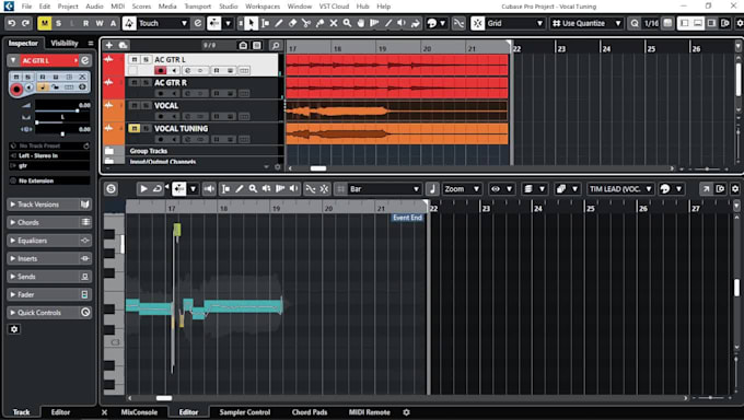 manually tuning your vocal to perfection