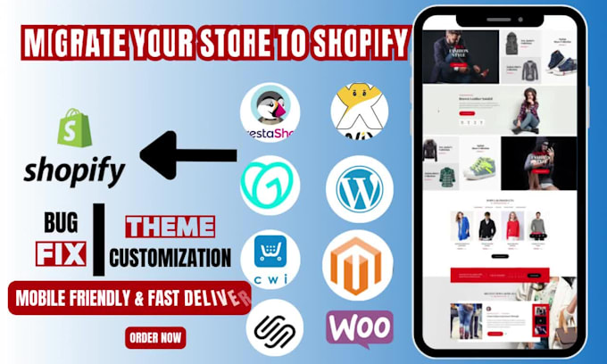 migrate to shopify and build automated shopify dropshipping store design expert