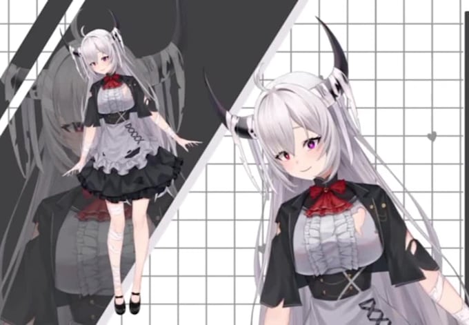 Design and rig live2d vtuber model, 2d vtuber model, 2d vtuber rigging ...