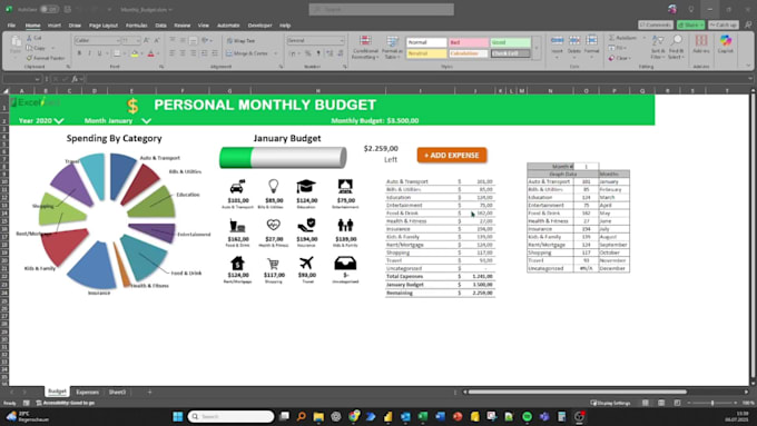 build professional excel dashboards and KPI reports for your business