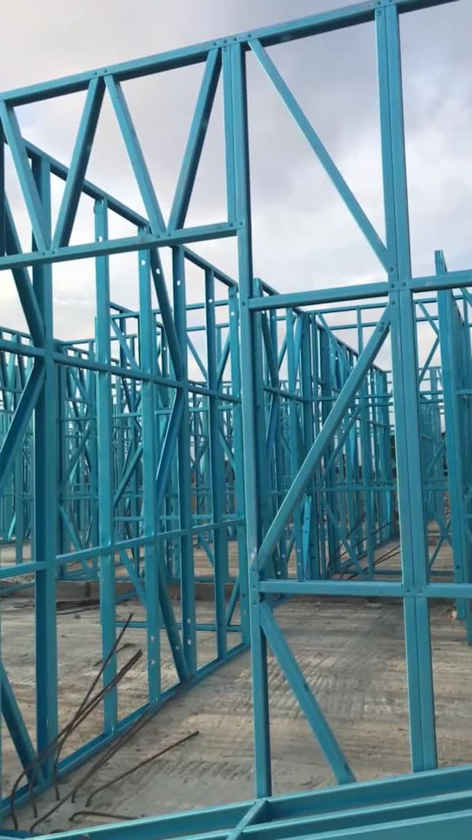 design a light gauge steel structure with framecad
