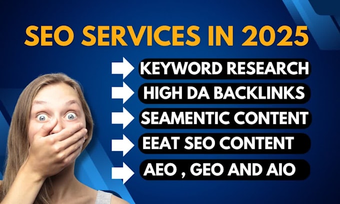 optimize aeo, GEO, aio, on page and technical SEO with high authority backlinks
