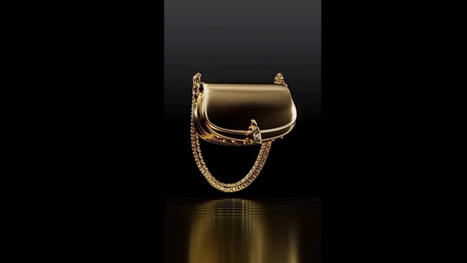 create realistic 3d handbag design, backpack, luggage, bag animation for you