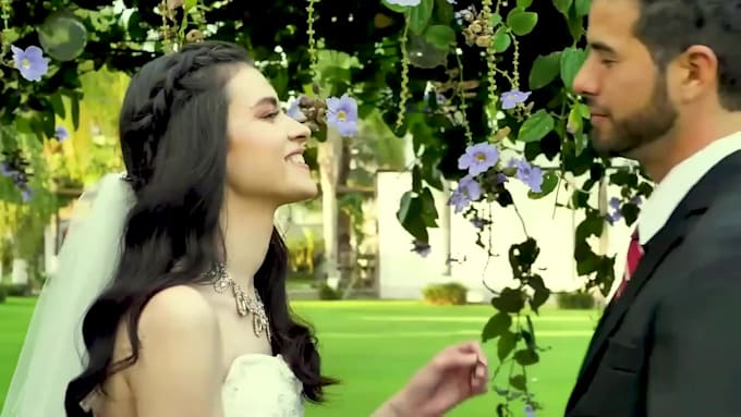 edit cinematic wedding highlight video with music