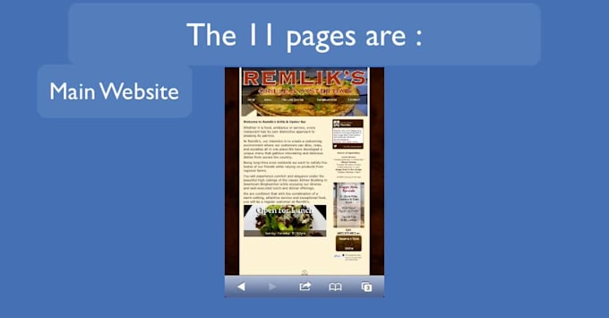 create a professional 11 page mobile website for your business