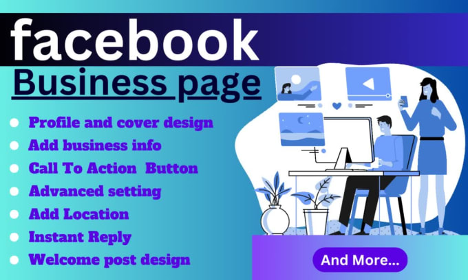 Create facebook business page and setup social media profile by ...