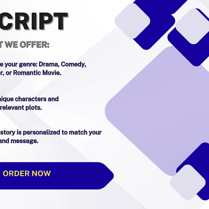 write a cinematic and engaging drama, short film and movie script