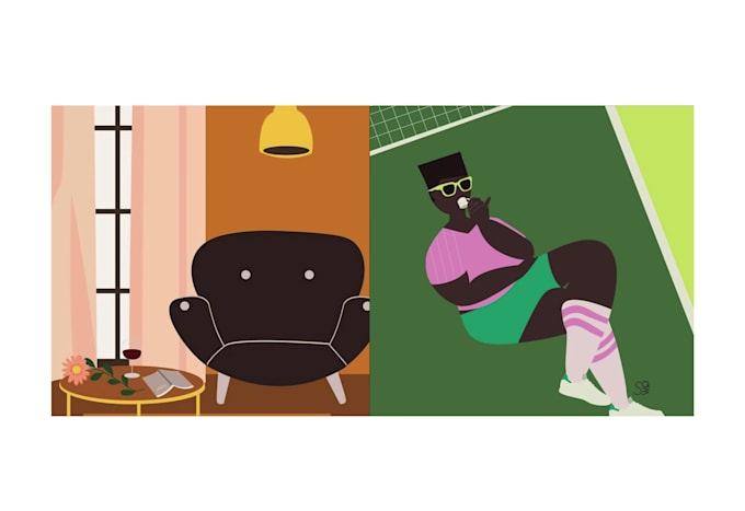 flat design 2d illustration vector line art isometric illustration for web app