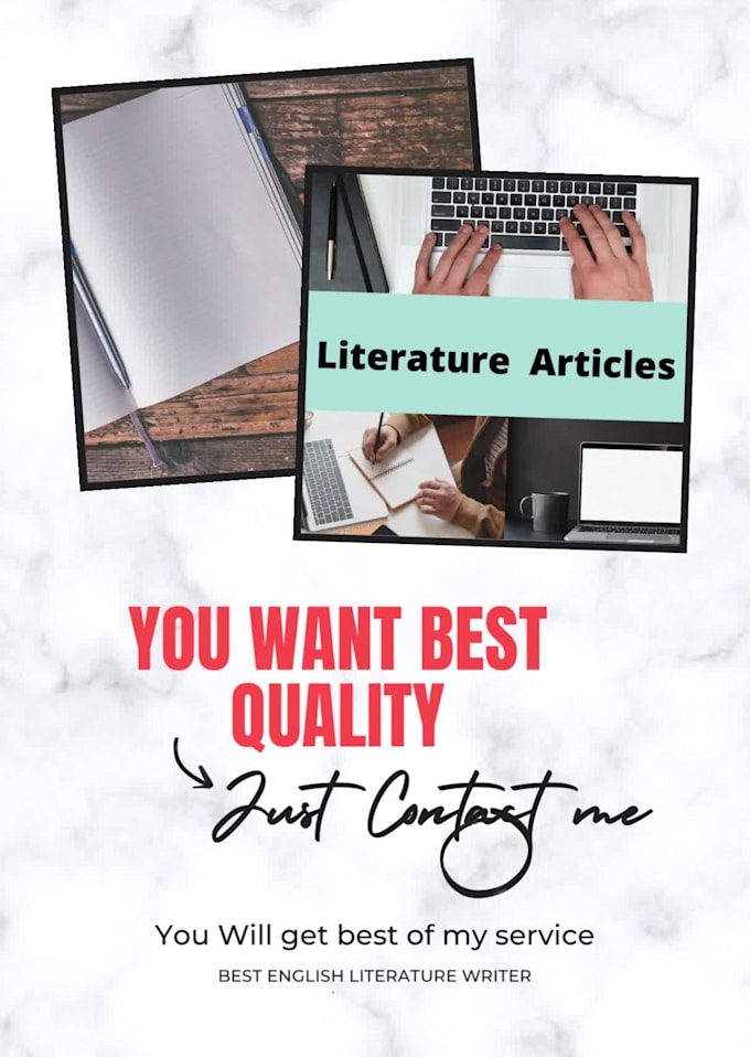 write best english  literature blogs and articles