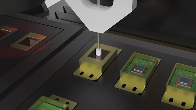 create 3d technical machinery 3d manufacturing quality animation industrial